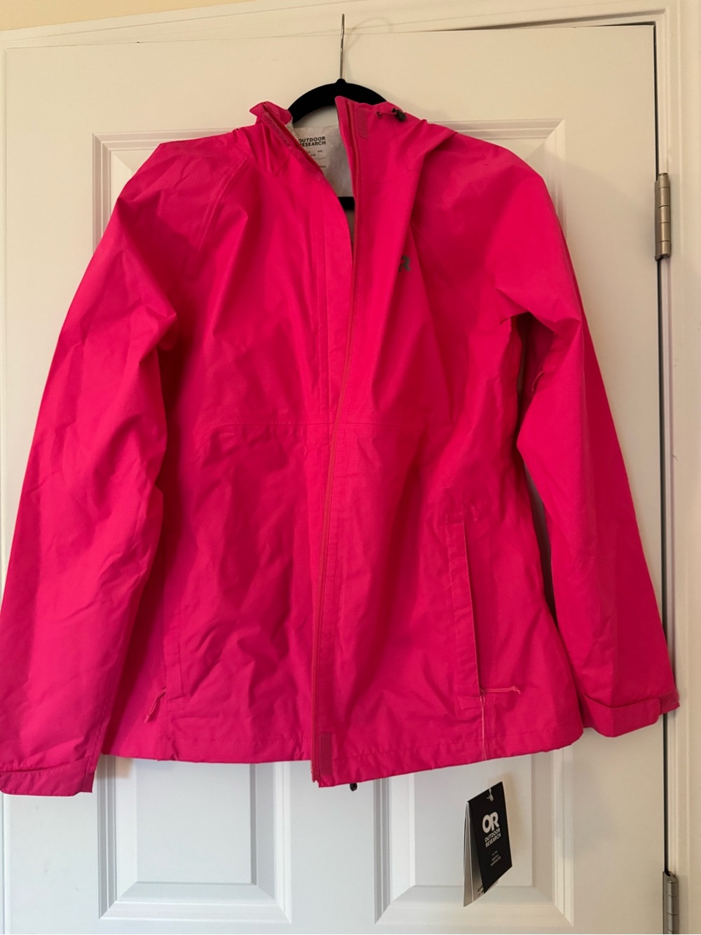 Outdoor Research Bright Pink Waterproof Rain Jacket